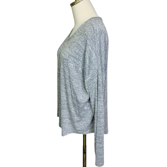 Rag & Bone Gray Shenille Relaxed LS Top MEDIUM 3511 - Picture 4 of 6